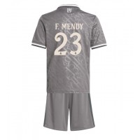 Camisa de Futebol Real Madrid Ferland Mendy #23 Equipamento Alternativo Infantil 2024-25 Manga Curta (+ Calças curtas)